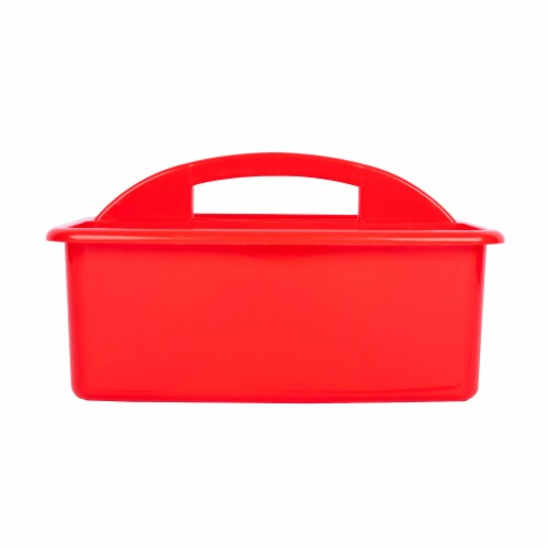 OfficeWorks 3 Compartment Caddy - Red Perspective: left