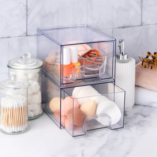 Everyday Living 2 Piece Makeup Organizer Perspective: left