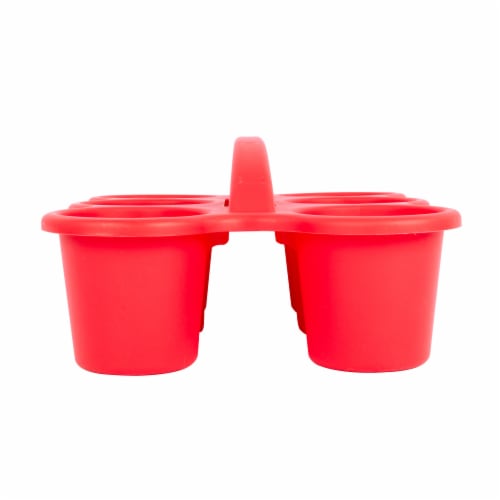 OfficeWorks 6 Cup Caddy - Red Perspective: left