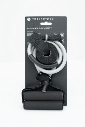 Trajectory Heavy Duty Resistance Tubular Band With Handles - Ultimate Gray Perspective: left