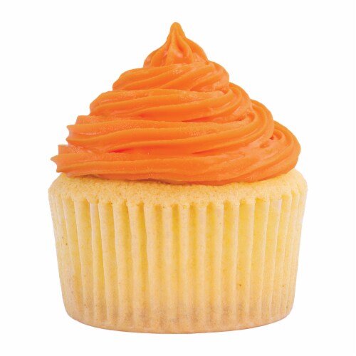Holiday Home Cupcake Pipeable Icing - Spooky Orange Perspective: left