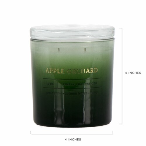 Holiday Home Glass Candle Apple Orchard Perspective: left