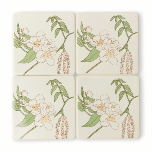 SDS for HD Designs Matte Ceramic Coasters Perspective: left