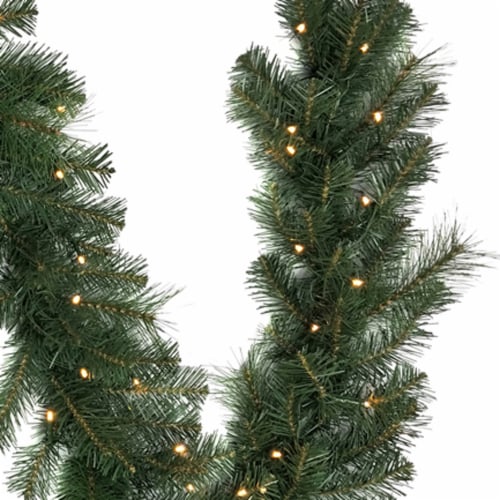 Holiday Home 72" LED Hartwick Pine Garland Christmas Décor Perspective: left