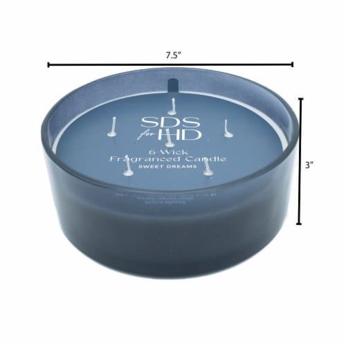 SDS for HD Designs 6 Wick Jar Candle Sweet Dreams - Bering Sea Blue Perspective: left