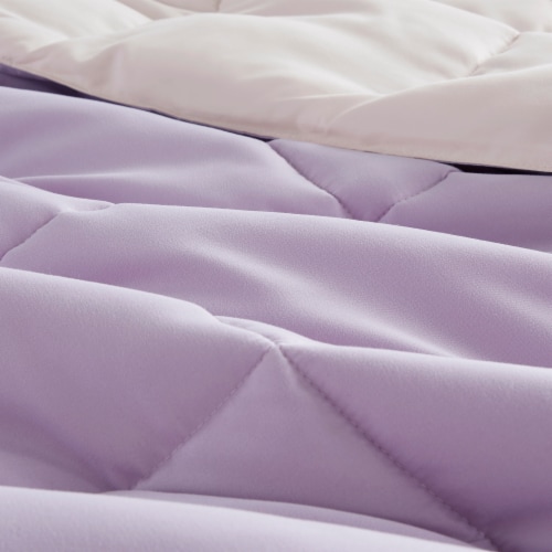 Everday Living® Reversible Down Alternative Comforter - Pink/Purple Perspective: left