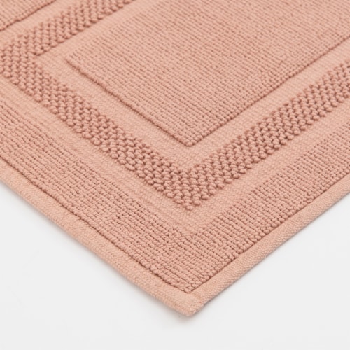 HD Designs Antimicrobial Bath Rug - Pink Perspective: left