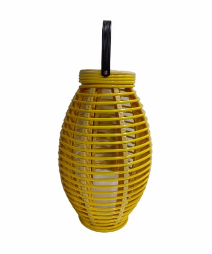Everyday Living® Solar Lantern - Habanero Gold Perspective: left
