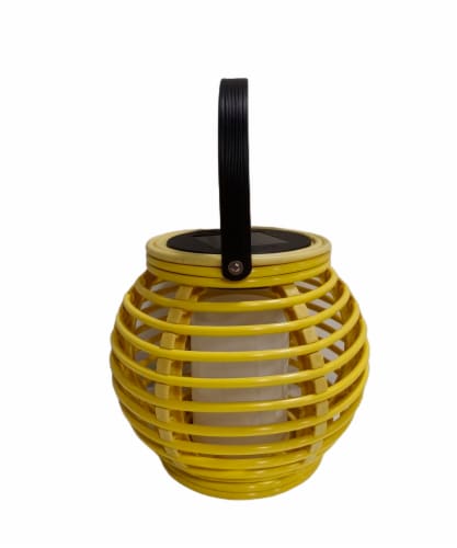 Everyday Living® Solar Lantern - Habanero Gold Perspective: left
