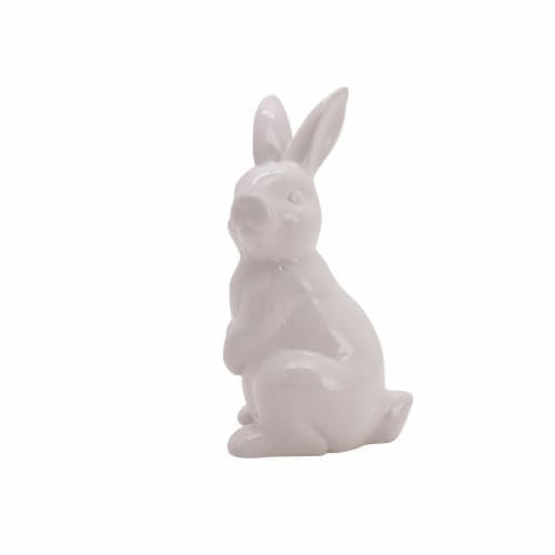 Holiday Home® Easter 8in Ceramic Bunny Decoration - White Perspective: left