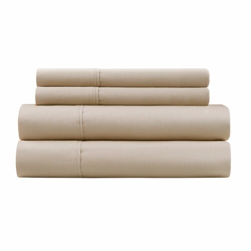 HD Designs HD T300 Queen Sheet Set - Tan Perspective: left