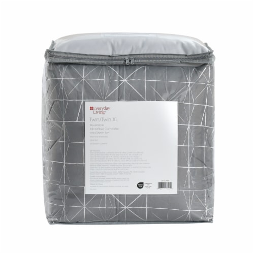 Everyday Living 5 Piece Geographic Lines Bedding Set Perspective: left