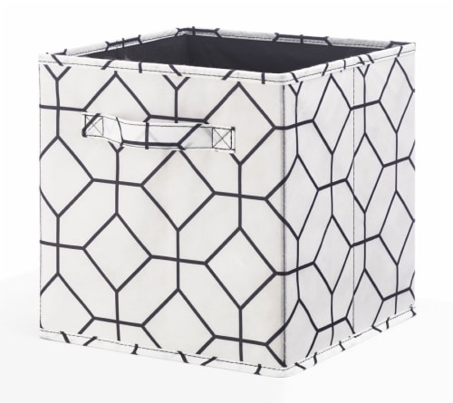 Everyday Living Octagon Fabric Drawer - Black Perspective: left