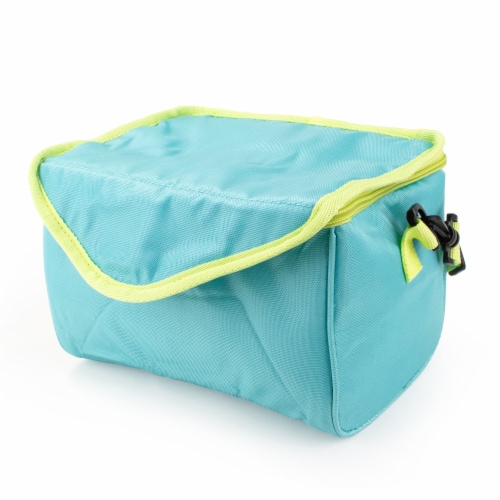 Everyday Living® Cube Lunch Bag - Light Blue Perspective: left