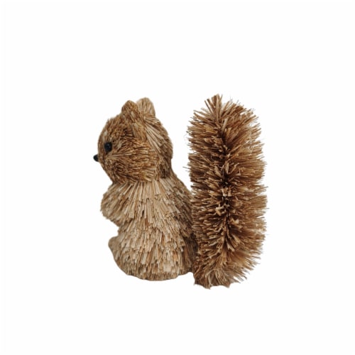 Holiday Home 4.9 Inch Rattan Squirrel Perspective: left