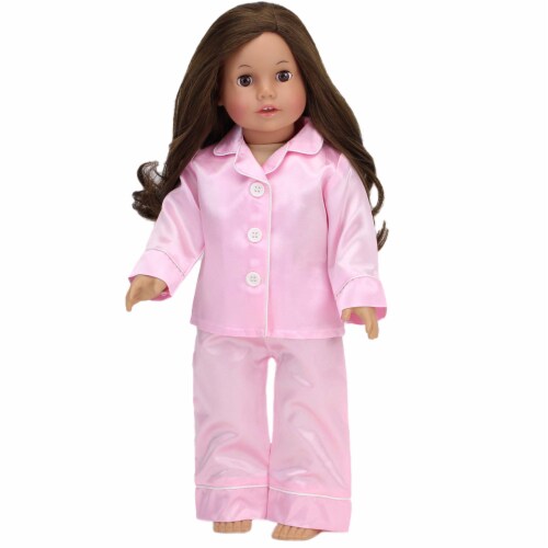 Sophia's Satin Pajamas and Bunny Slippers for 18 Dolls, Pink, 1 - City  Market