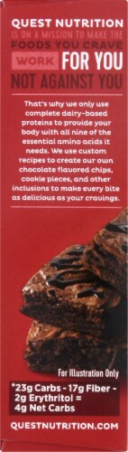 Quest Chocolate Brownie Protein Bars Perspective: left