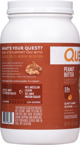 Quest™ Peanut Butter Protein Powder Perspective: left