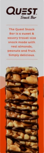 Quest Peanut Chocolate Crunch Snack Bar Perspective: left