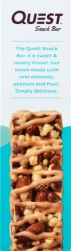 Quest Sea Salt Caramel Almond Snack Bar Perspective: left
