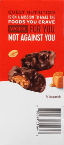 Quest® Gooey Caramel Flavor with Peanuts Candy Bites Perspective: left
