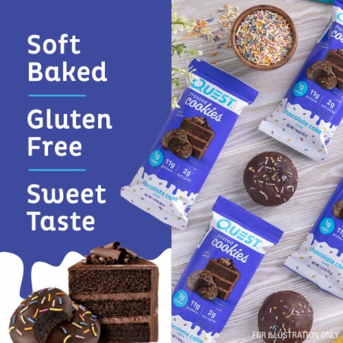 Quest® Chocolate Cake Frosted Protein Cookies Perspective: left