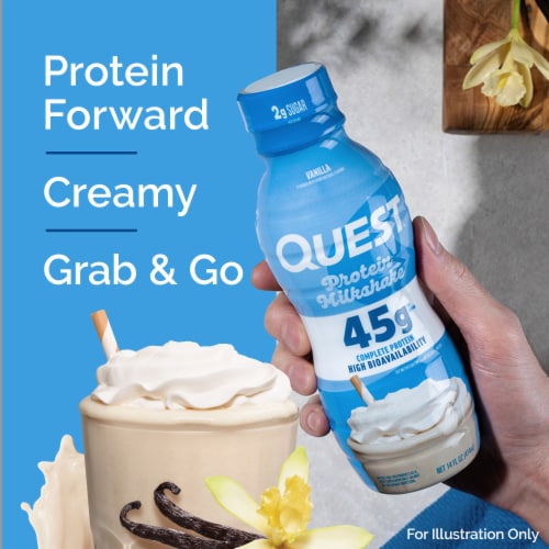 Quest Vanilla Protein Milkshake 14 fl oz Perspective: left