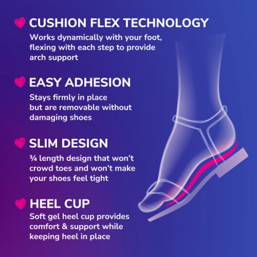 Dr. Scholl's® Stylish Step™ Clear Discreet Cushioning Insoles for Flats Perspective: left