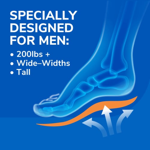 Dr. Scholl's® Men's Extra Support Massaging Gel Advanced Insoles Perspective: left