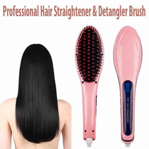 As Seen On TV Professional Hair Straightener Detangler Brush 1 Fry s Food Stores