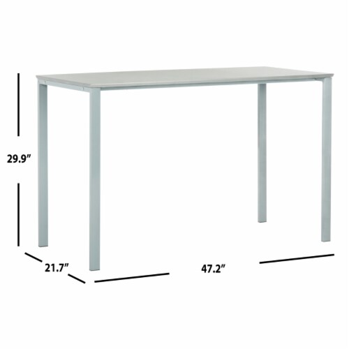 SAFAVIEH Dalit 47 Writing Desk Grey Perspective: left