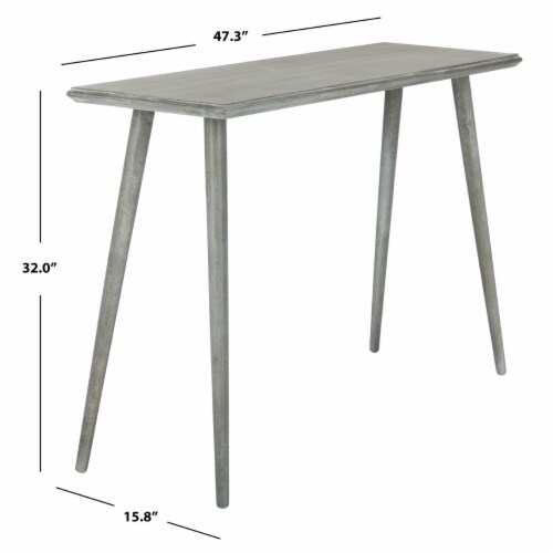 SAFAVIEH Marshal Console Table Slate / Grey Perspective: left