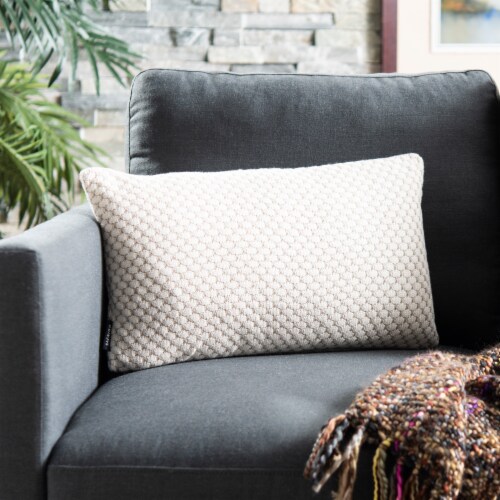 Safavieh Natural Sweet Knit Pillow Perspective: left