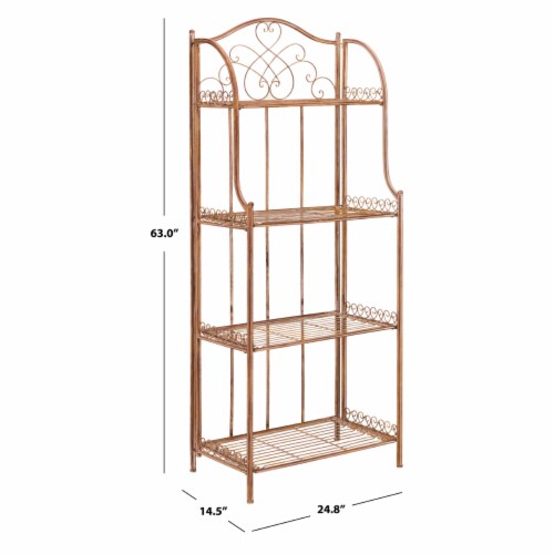 Outdoor metal bakers rack clearance