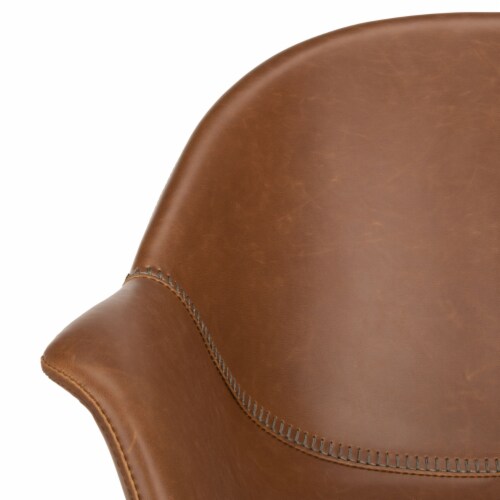 Safavieh Safavieh Ember Office Chair Cognac Black 20.1 x 18.3 x 18.5 W QFC