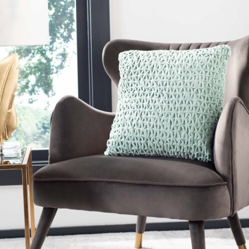 Safavieh Lensa Pillow - Mint Green Perspective: left
