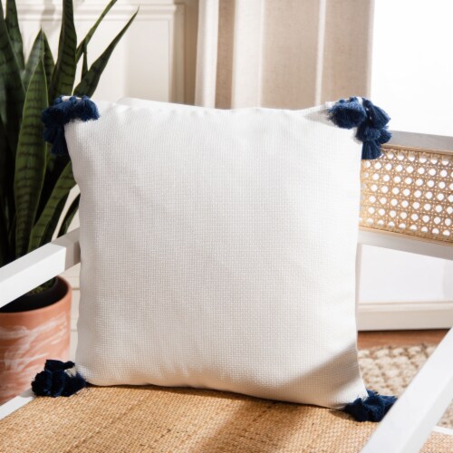 Safavieh Larzon White Pillow Perspective: left