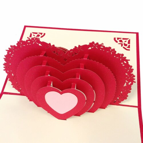 Wrapables 3D Pop-Up Greeting Cards (Set of 4), Wedding Perspective: left