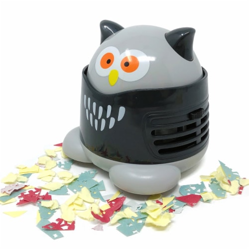 Wrapables Cute Portable Mini Vacuum Cleaner for Home and Office, Owl Perspective: left