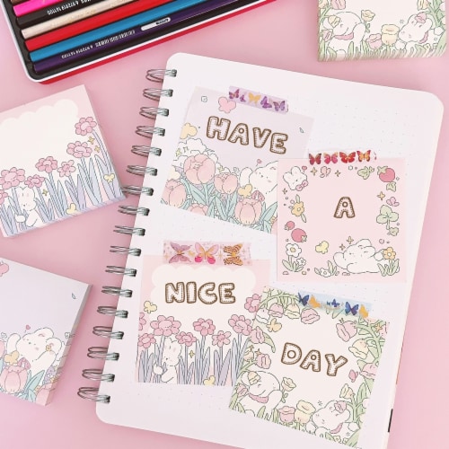 Wrapables Spring Garden Memo Note Pads (Set of 4) Perspective: left