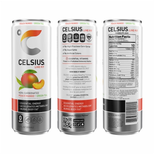 CELSIUS® Fizz Free Energy Drink Variety Pack Perspective: left