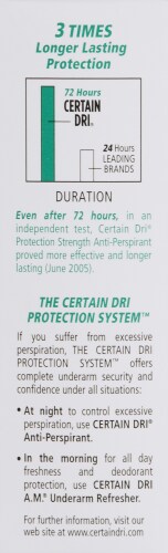 Certain Dri Roll-On Anti-Perspirant Perspective: left