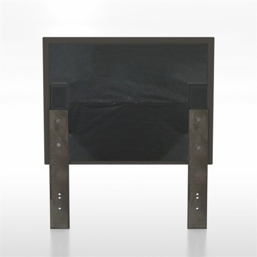 Furniture of America Hellan Fabric Upholstered Twin Headboard in Brown Perspective: left