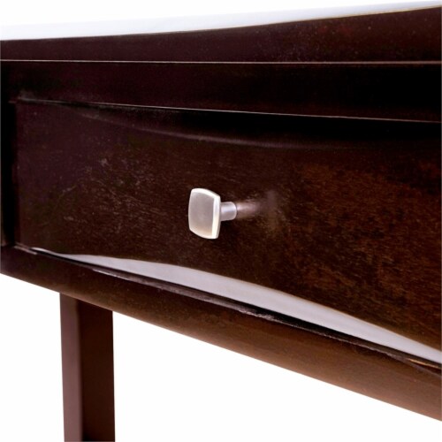 Furniture of America Bonner Transitional Wood 1-Drawer End Table in Espresso Perspective: left