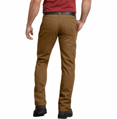 Dickies Mens Regular Fit Tough Max™ Duck Carpenter Pants - Brown Duck Perspective: left