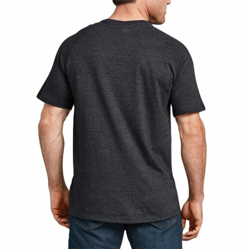 Dickies Mens Temp-iQ™ Performance Cooling T-Shirt - Heather Black Perspective: left