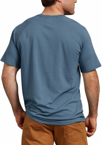 Dickies Mens Temp-iQ™ Performance Cooling T-Shirt - Dusty Blue Perspective: left