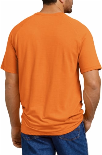 Dickies Mens Temp-iQ™ Performance Cooling T-Shirt - Bright Orange Perspective: left