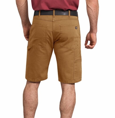 Dickies Men's Tough Max™ Duck Carpenter Shorts - Stonewashed Brown Duck Perspective: left