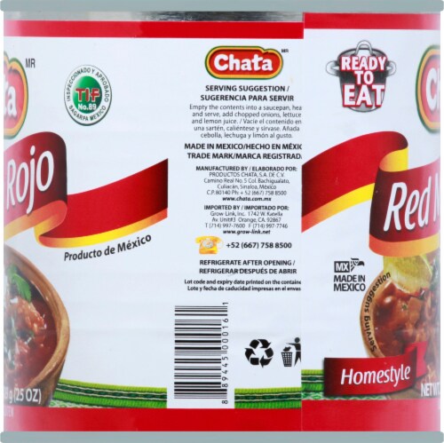 Chata Homestyle Red Menudo with Hominy Soup Perspective: left